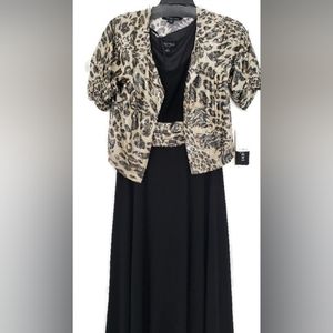 Perceptions 2 Peice animal print beautiful gown